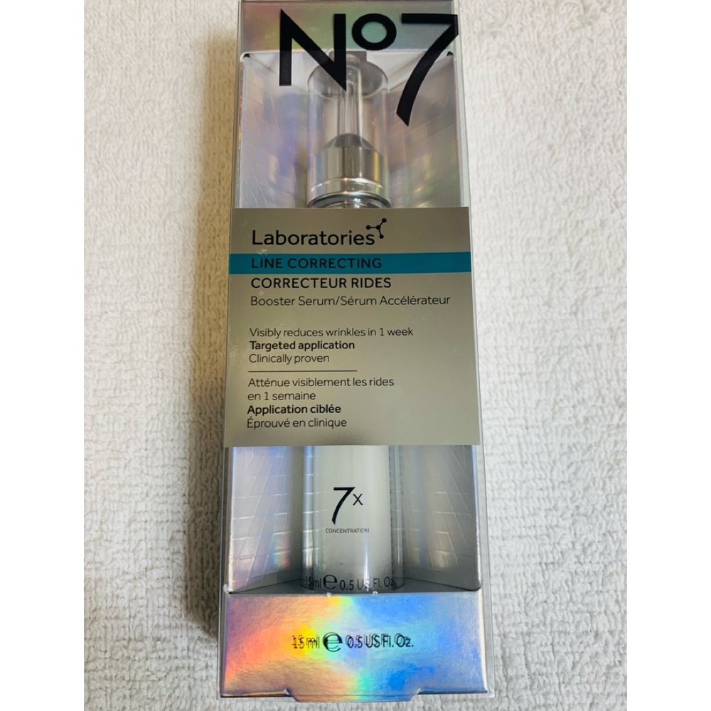 No7 Laboratories Line Correcting Booster Serum 15ml/0.5fl.oz. New In Box